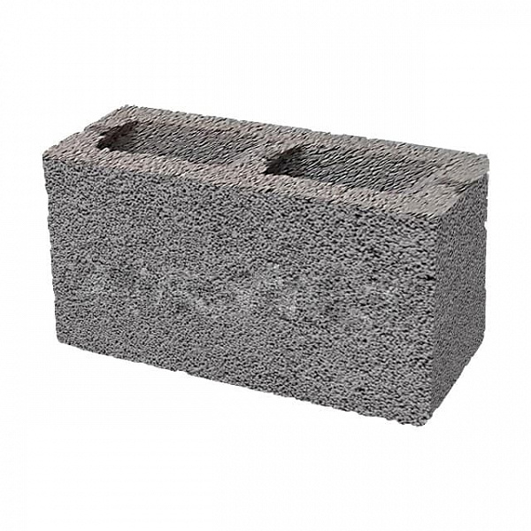Камень стеновой пустотелый 2пустотный керамзитобетон 390x190x188 мм