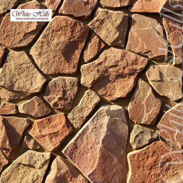 603-40 White Hills Облицовочный камень «Рутланд» (Rutland), коричнево-серый, плоскостной.