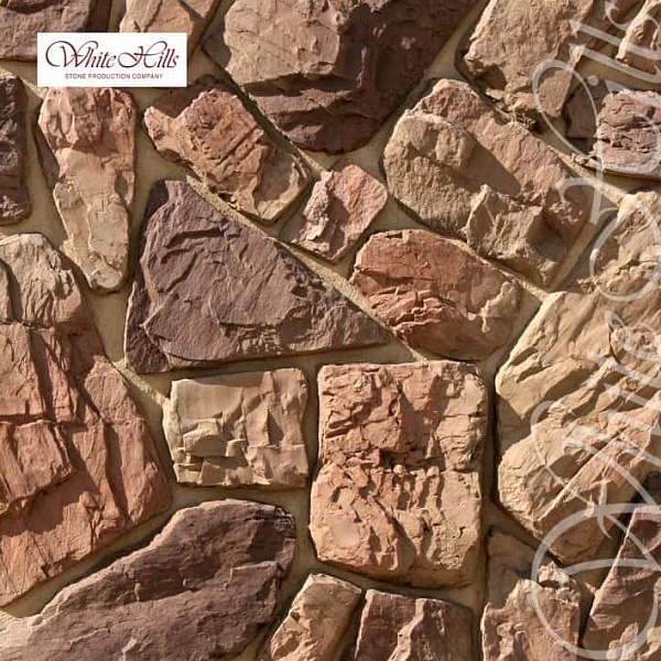 613-40 White Hills Облицовочный камень «Рока» (Roca), плоскостной.