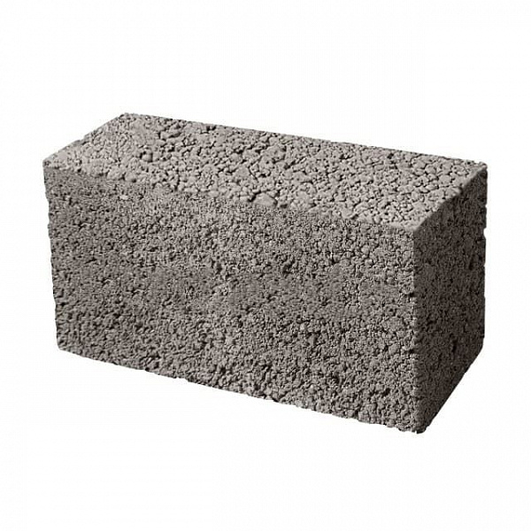 Камень стеновой полнотелый керамзитобетонный 390x80x188 мм