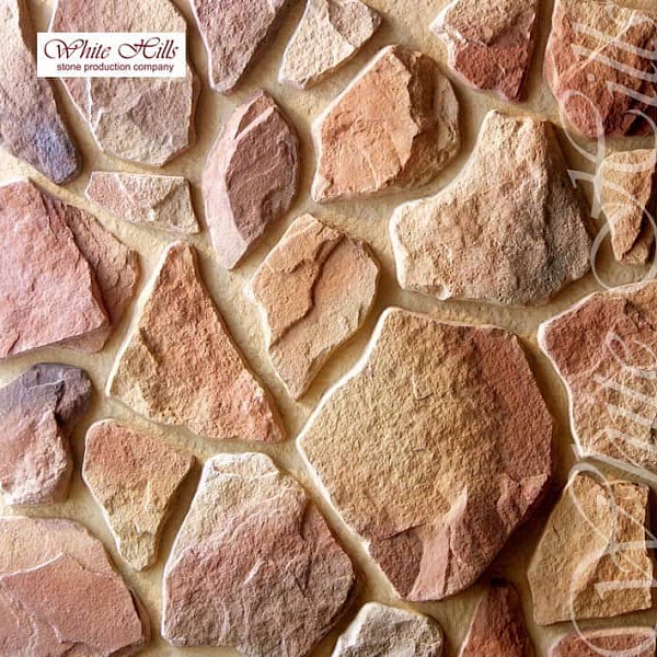 600-40 White Hills Облицовочный камень «Рутланд» (Rutland), коричневый, плоскостной.