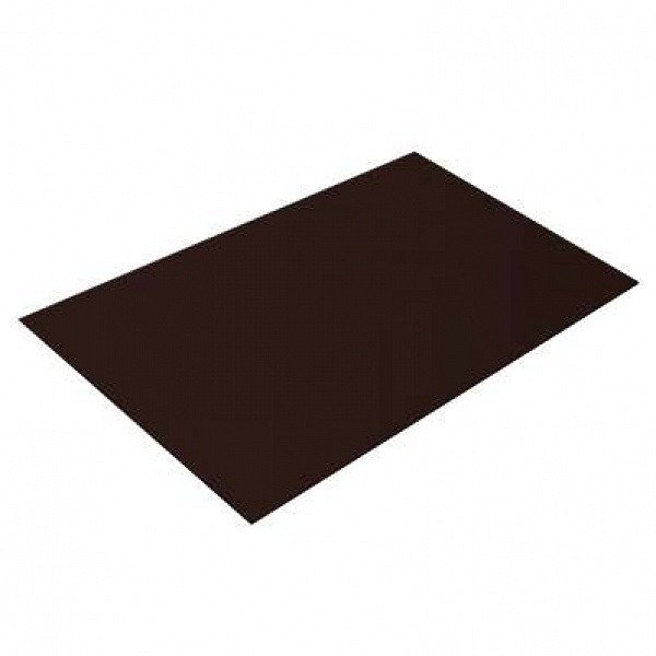 Плоский лист 0,5 GreenCoat Pural BT, matt RR 887 шоколадно-коричневый (RAL 8017 шоколад)