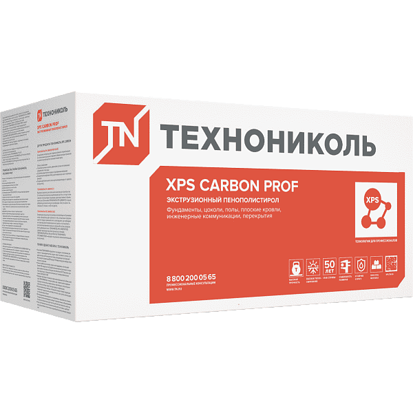 XPS Технониколь Carbon Prof 1180x580x60 мм L-кромка