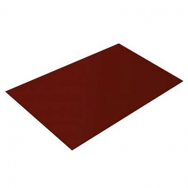 Плоский лист 0,5 GreenCoat Pural BT, matt RR 29 красный (RAL 3009 оксидно-красный)