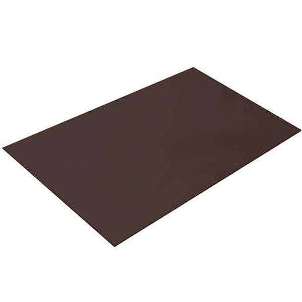 Плоский лист 0,5 GreenCoat Pural RR 887 шоколадно-коричневый (RAL 8017 шоколад)
