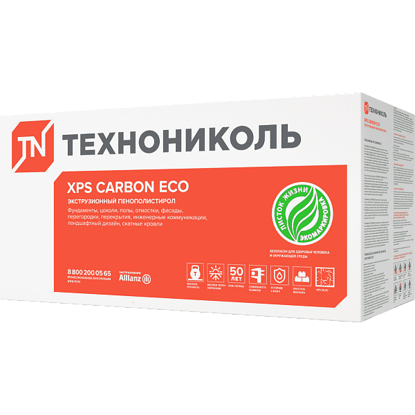XPS Технониколь Carbon Eco 1180x580x50 мм L-кромка